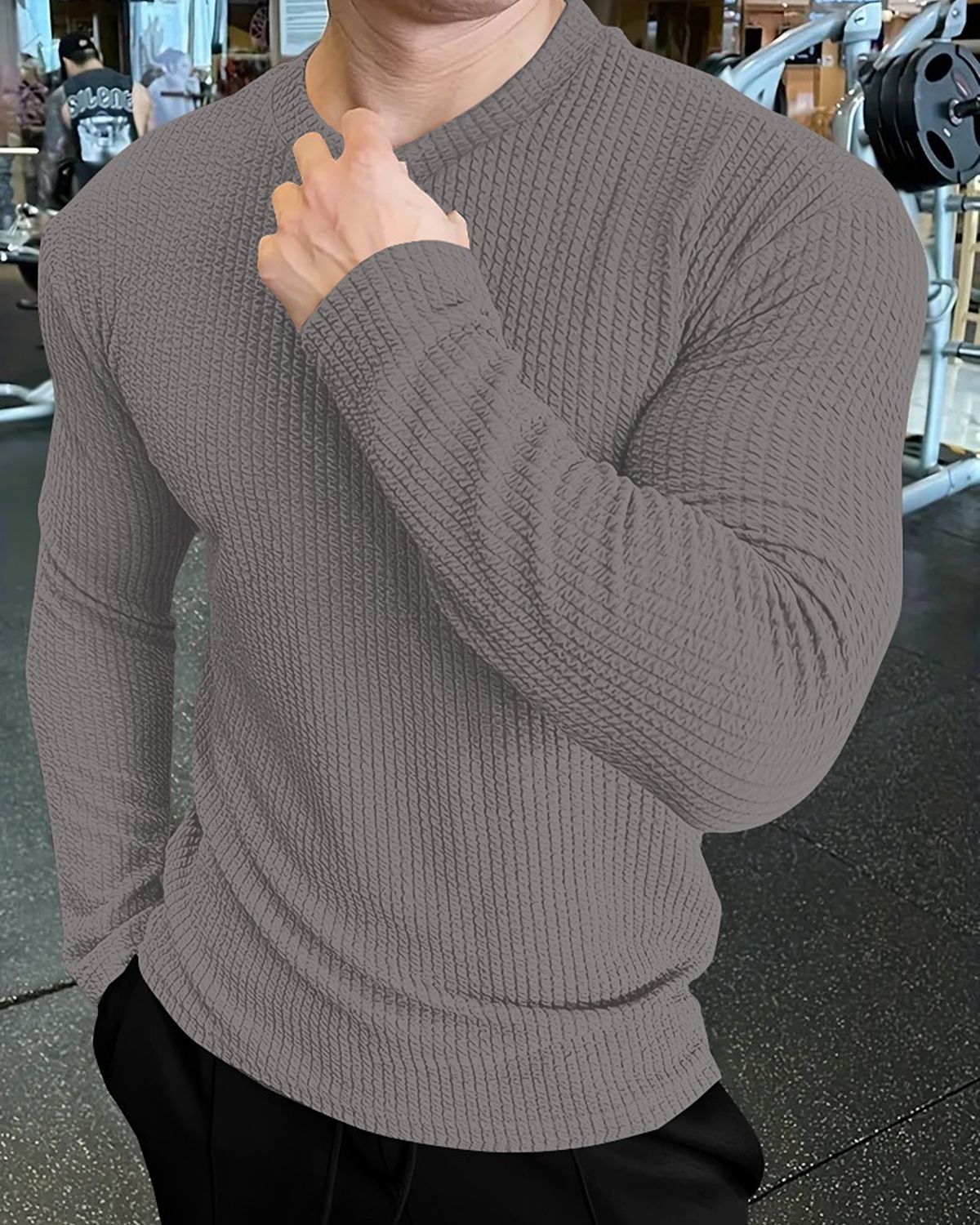 FINGERCROS Men's Premium Fine-Ribbed Full Sleeve T-Shirt