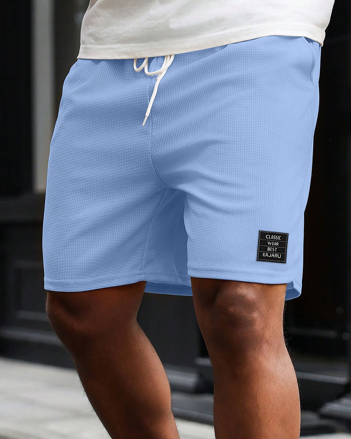 FINGERCROS Men’s Waffle Knit Shorts