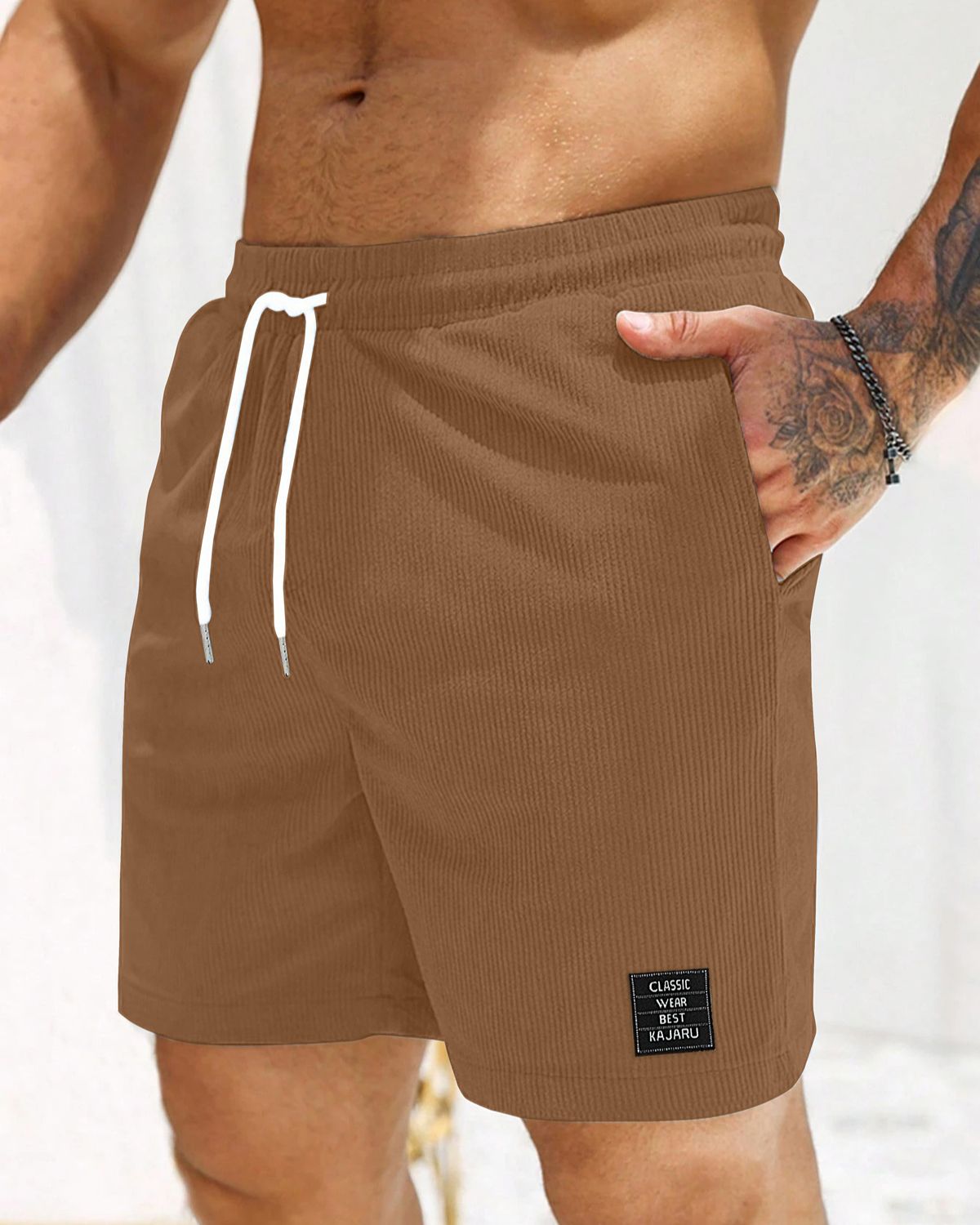FINGERCROS Men's Premium Corduroy Shorts