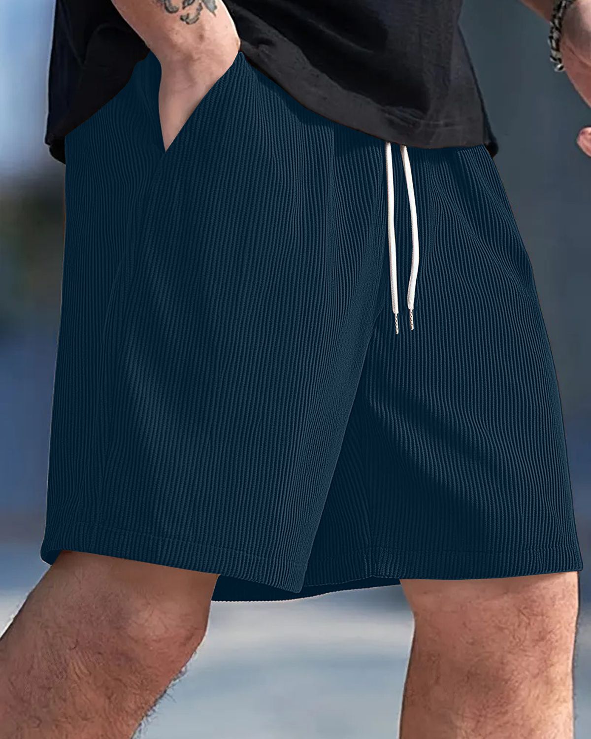 FINGERCROS Men's Premium Corduroy Shorts