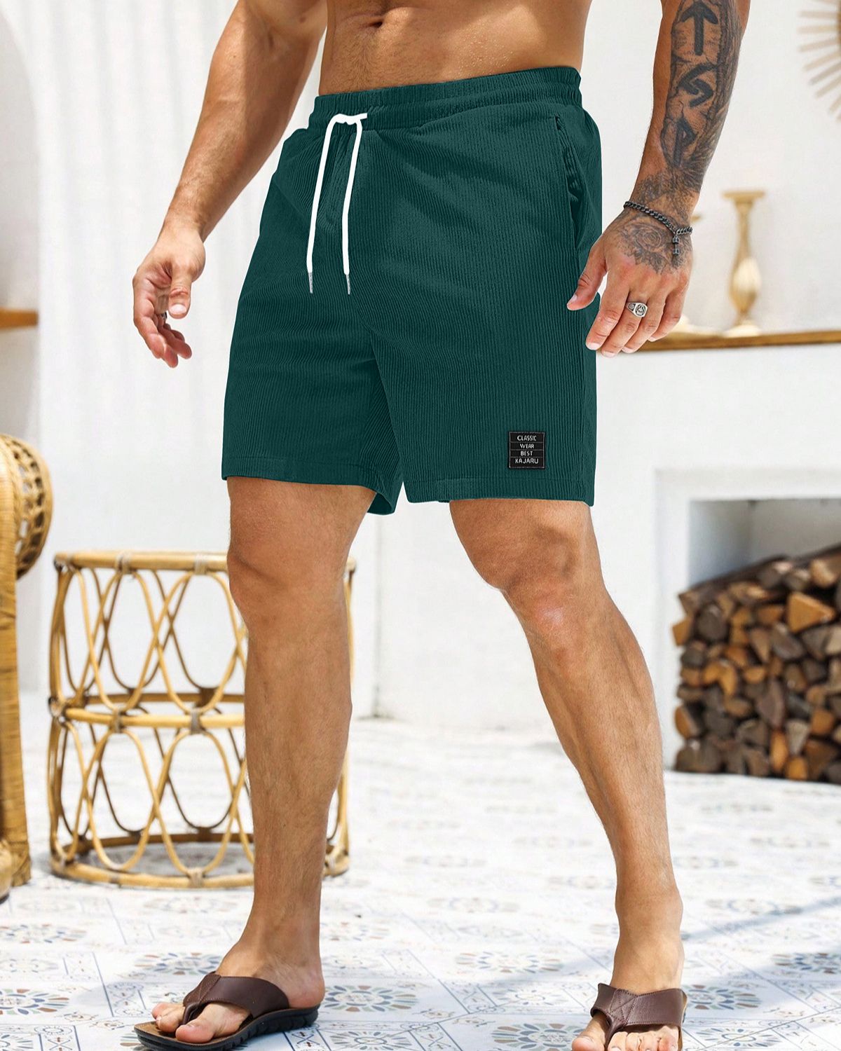 FINGERCROS Men's Premium Corduroy Shorts