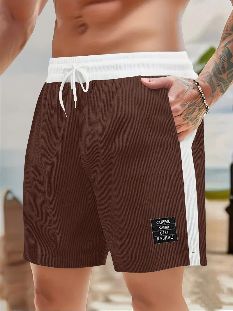 FINGERCROS Men's Premium Two-Tone Corduroy Shorts