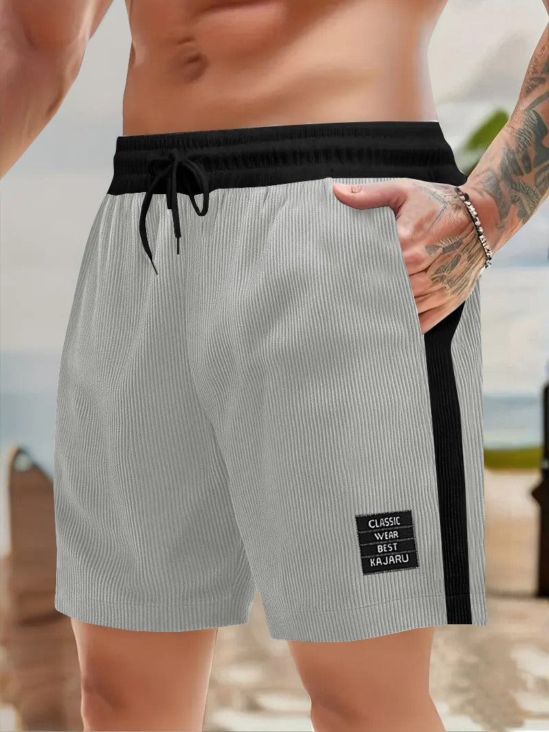 FINGERCROS Men's Premium Two-Tone Corduroy Shorts