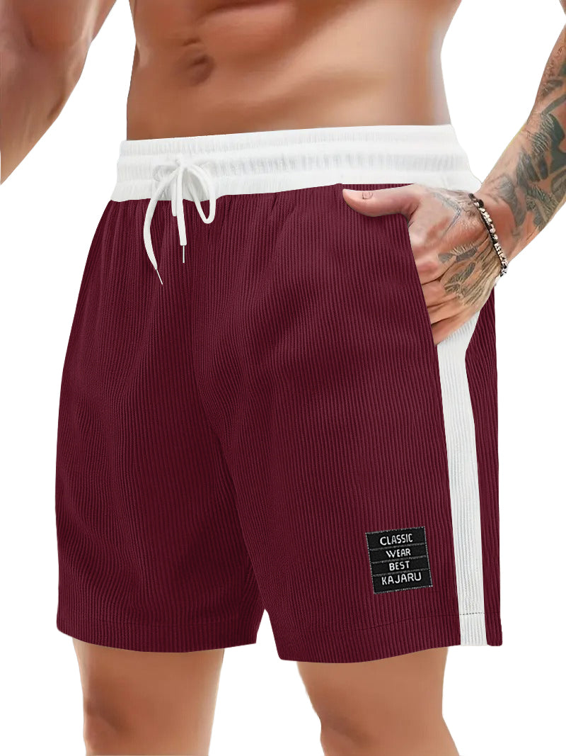 FINGERCROS Men's Premium Two-Tone Corduroy Shorts