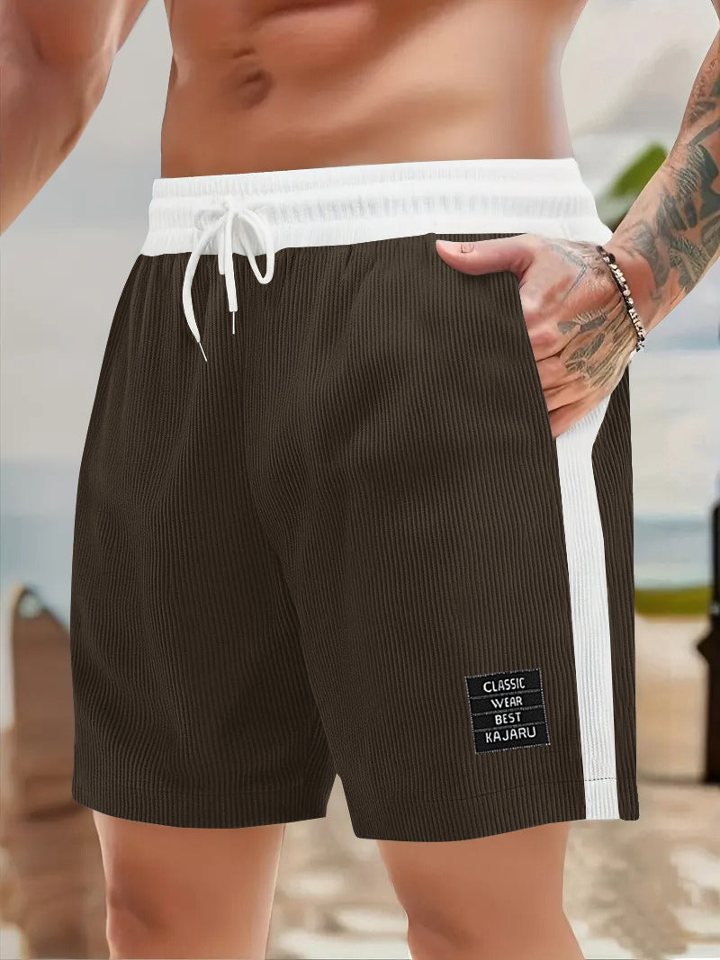 FINGERCROS Men's Premium Two-Tone Corduroy Shorts