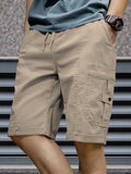 FINGERCROS Men's Premium Pocket Flaps Cargo Shorts