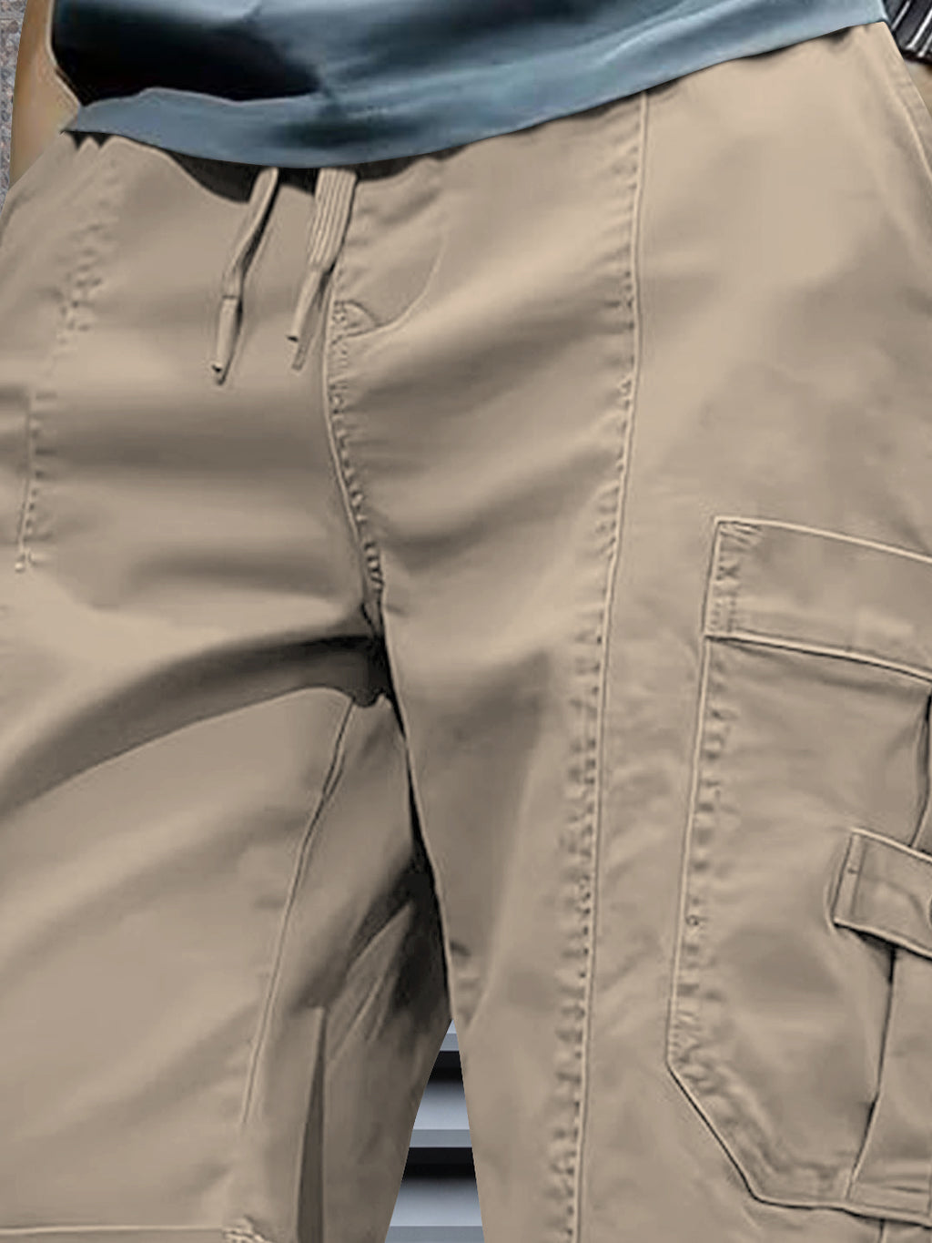 FINGERCROS Men's Premium Pocket Flaps Cargo Shorts