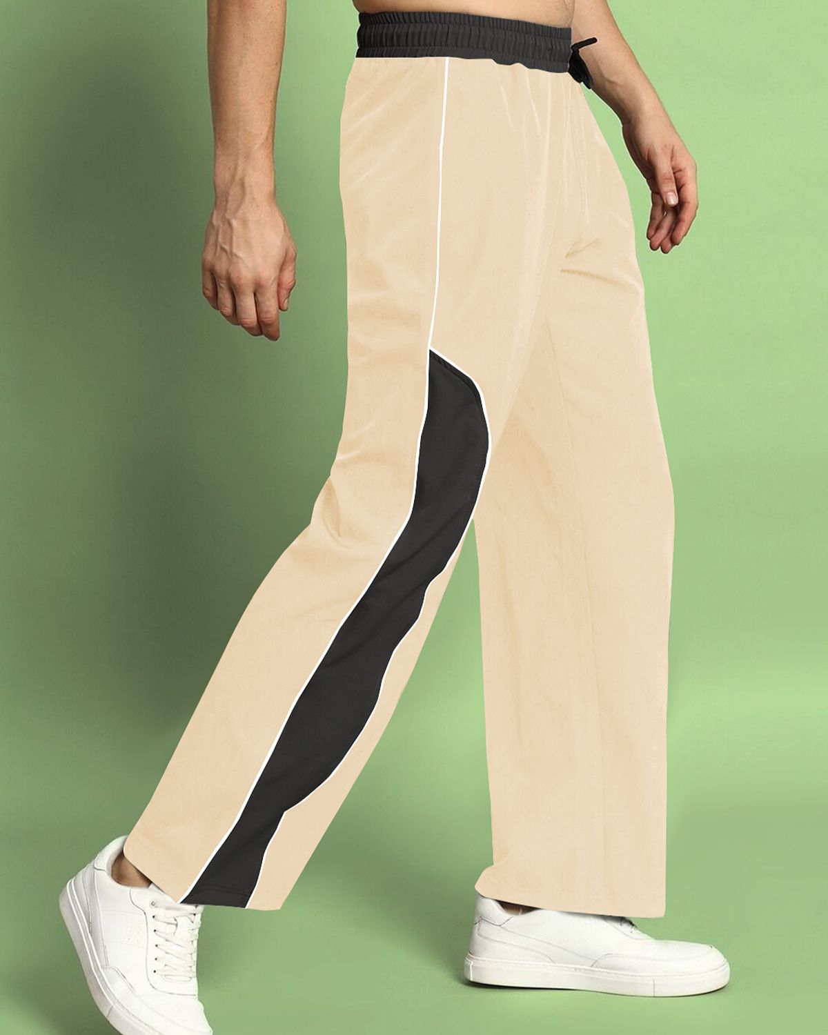 FINGERCROS Men’s Modern Color-Block Athletic Trousers