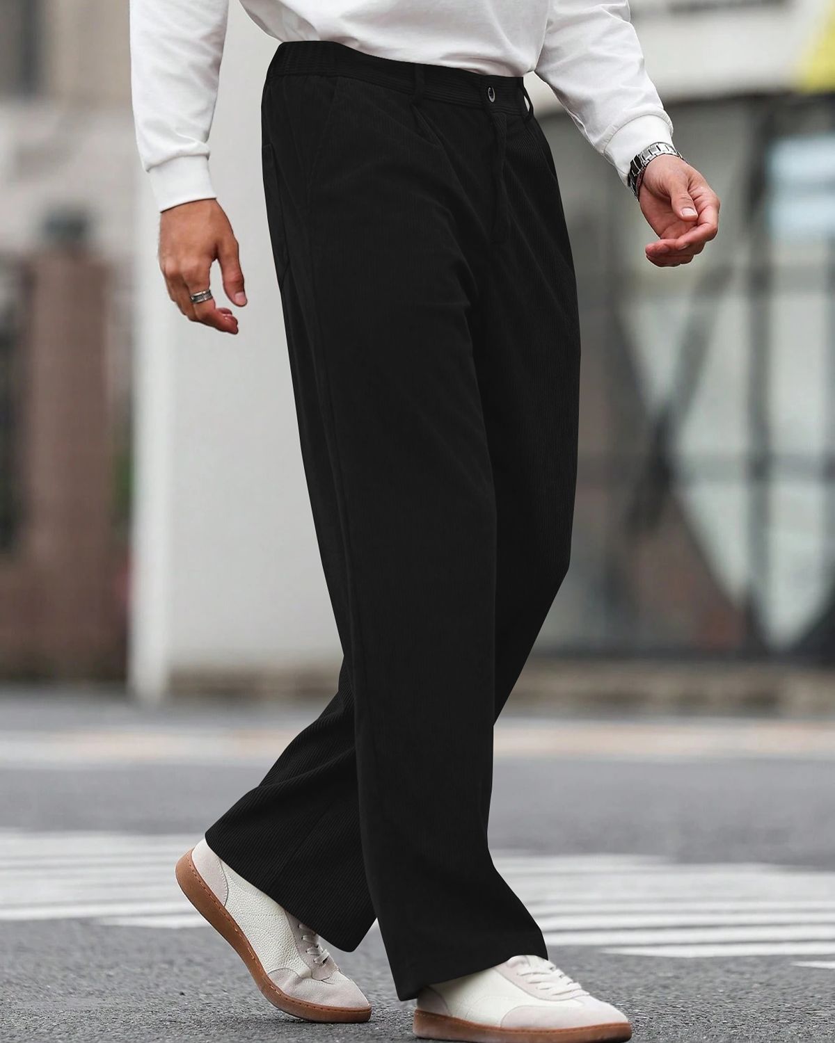 FINGERCROS Premium Men’s Classic Corduroy Trousers