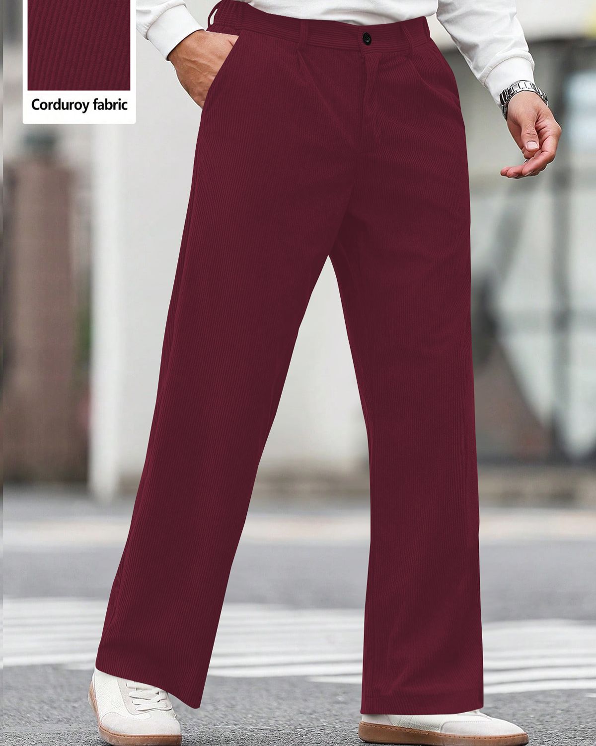FINGERCROS Premium Men’s Classic Corduroy Trousers