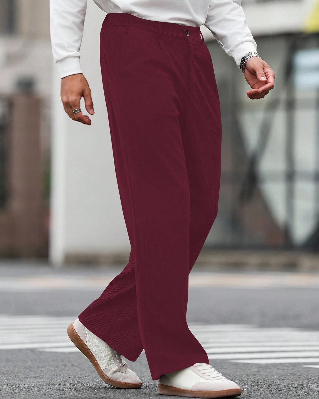 FINGERCROS Premium Men’s Classic Corduroy Trousers