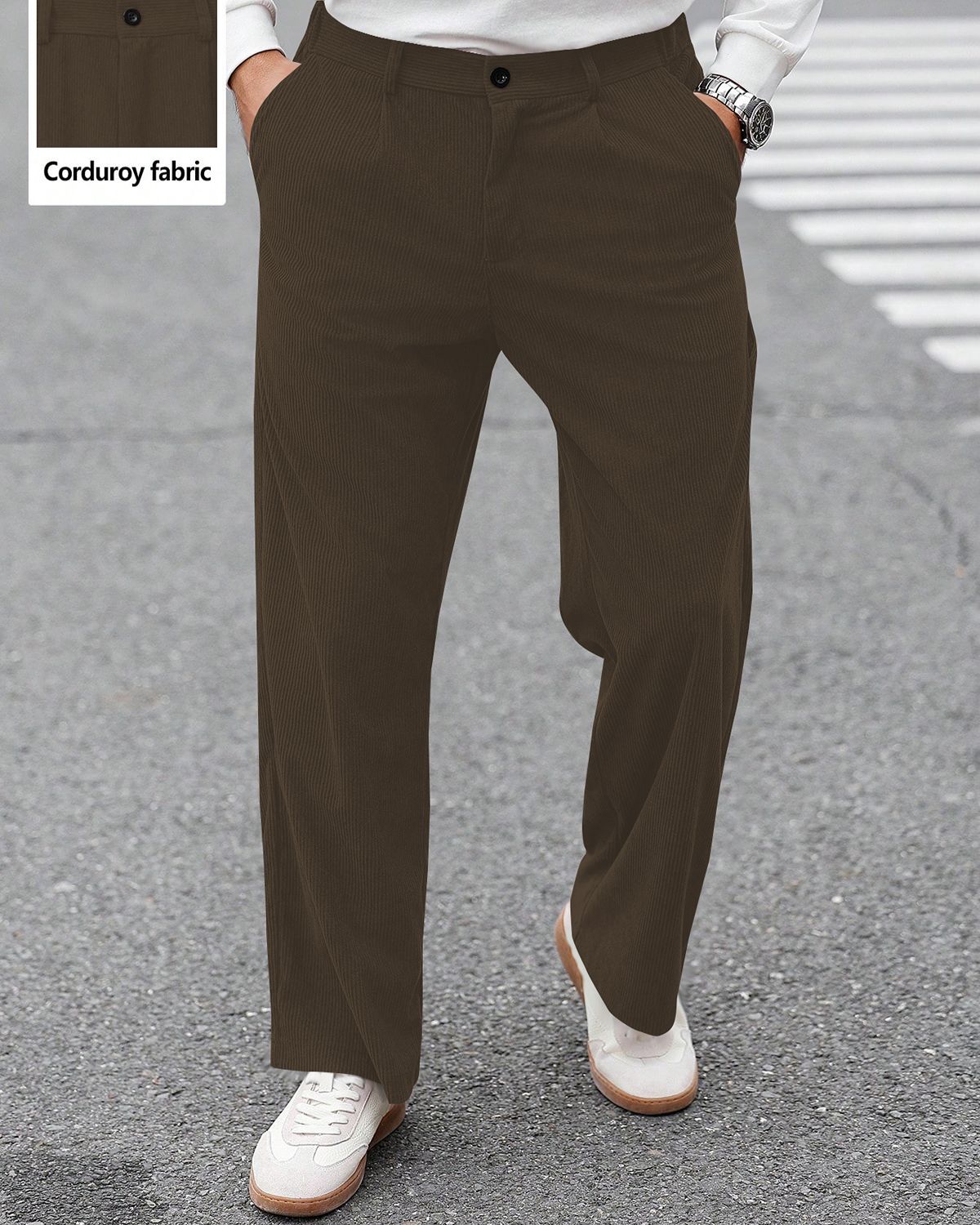 FINGERCROS Premium Men’s Classic Corduroy Trousers