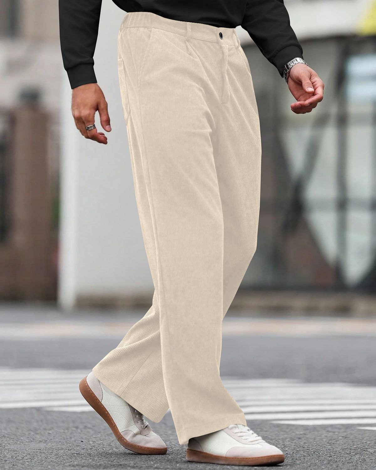 FINGERCROS Premium Men’s Classic Corduroy Trousers