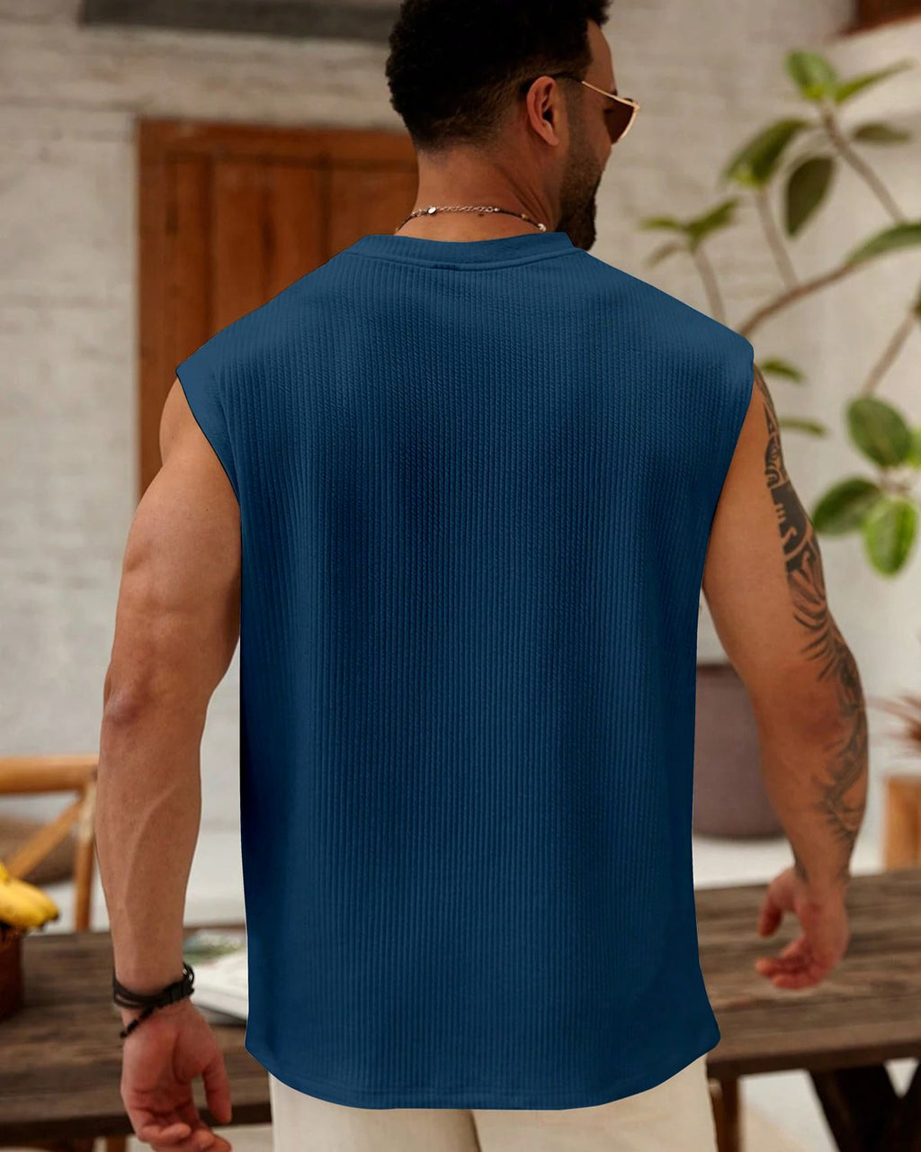 FINGERCROS Men's Premium Vertical Ribbed Muscle Tank Top