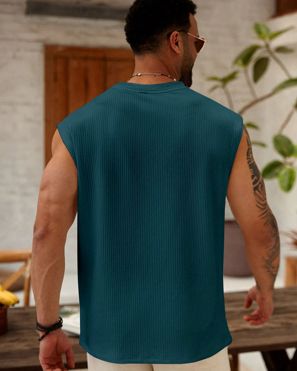 FINGERCROS Men's Premium Vertical Ribbed Muscle Tank Top