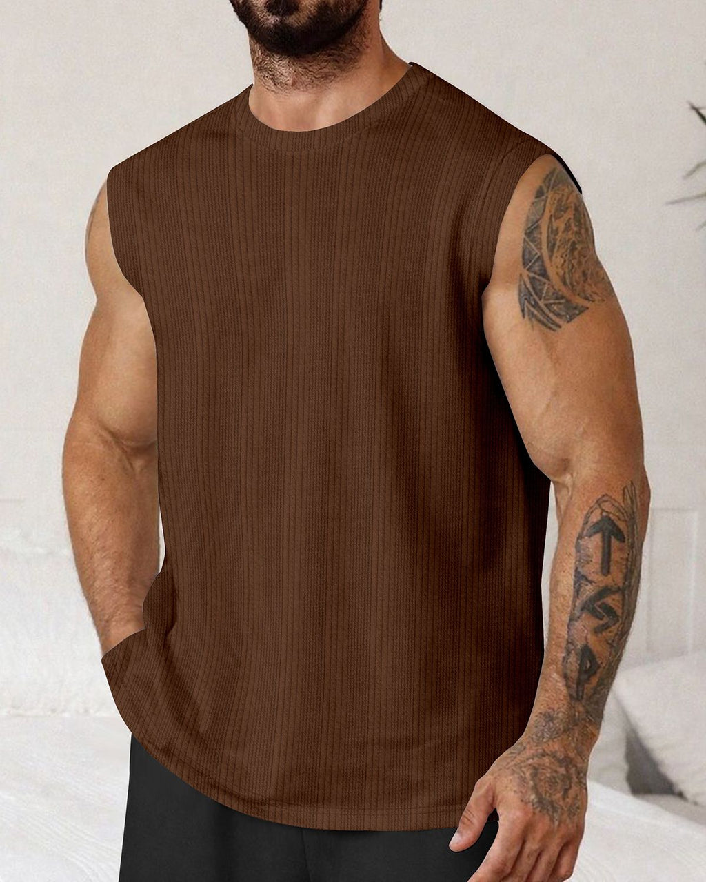 FINGERCROS Men's Premium Fine-Ribbed Muscle Tank Top